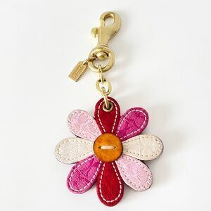 Vintage Coach Signature Daisy Flower Bag Charm